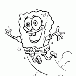 bob esponja para colorir