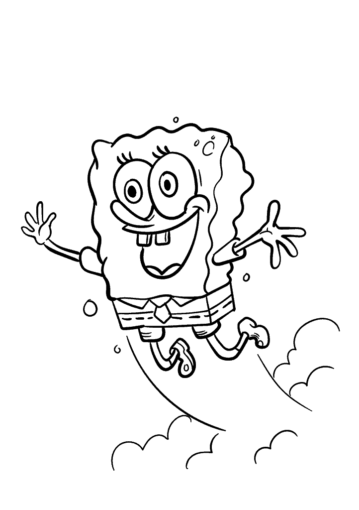 bob esponja para colorir