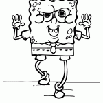 bob esponja para colorir