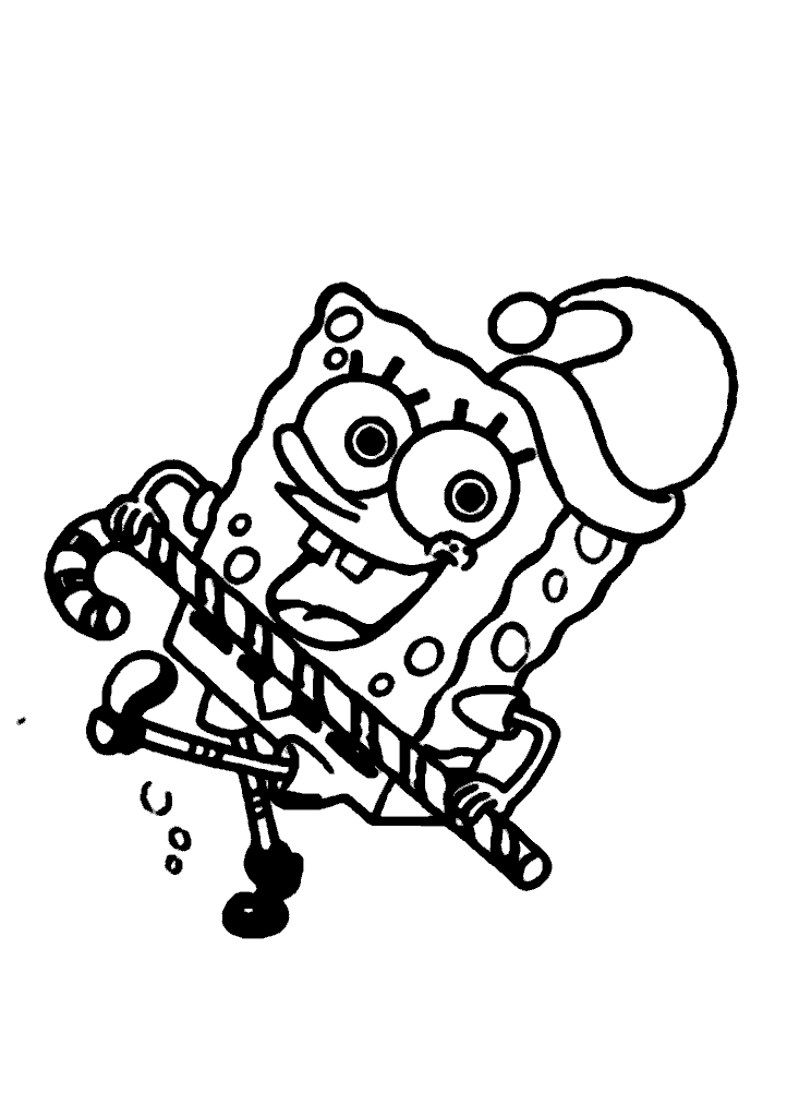 bob esponja para colorir