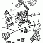bob esponja para colorir
