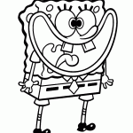 bob esponja para colorir