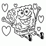 bob esponja para colorir