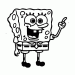 bob esponja para colorir