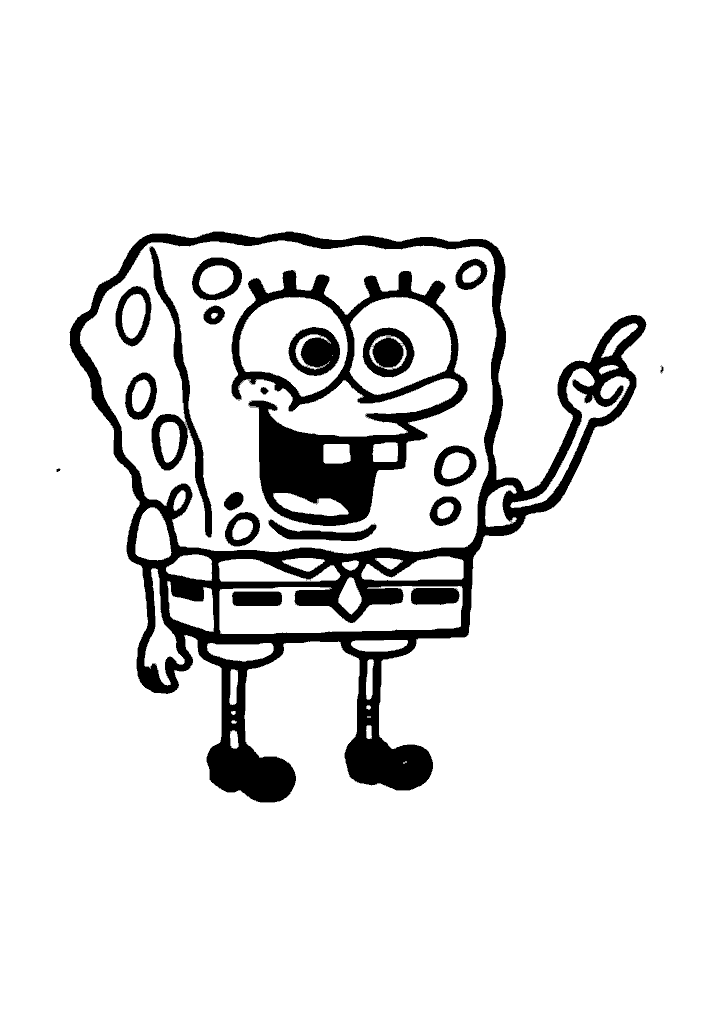 bob esponja para colorir