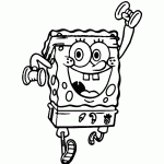 bob esponja para colorir