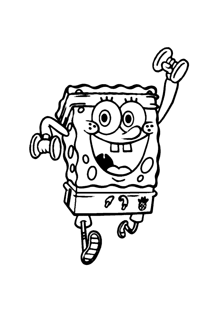 bob esponja para colorir