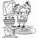bob esponja para colorir