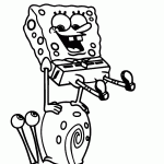 bob esponja para colorir