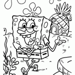bob esponja para colorir