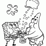 bob esponja para colorir
