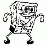 bob esponja para colorir