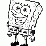bob esponja para colorir