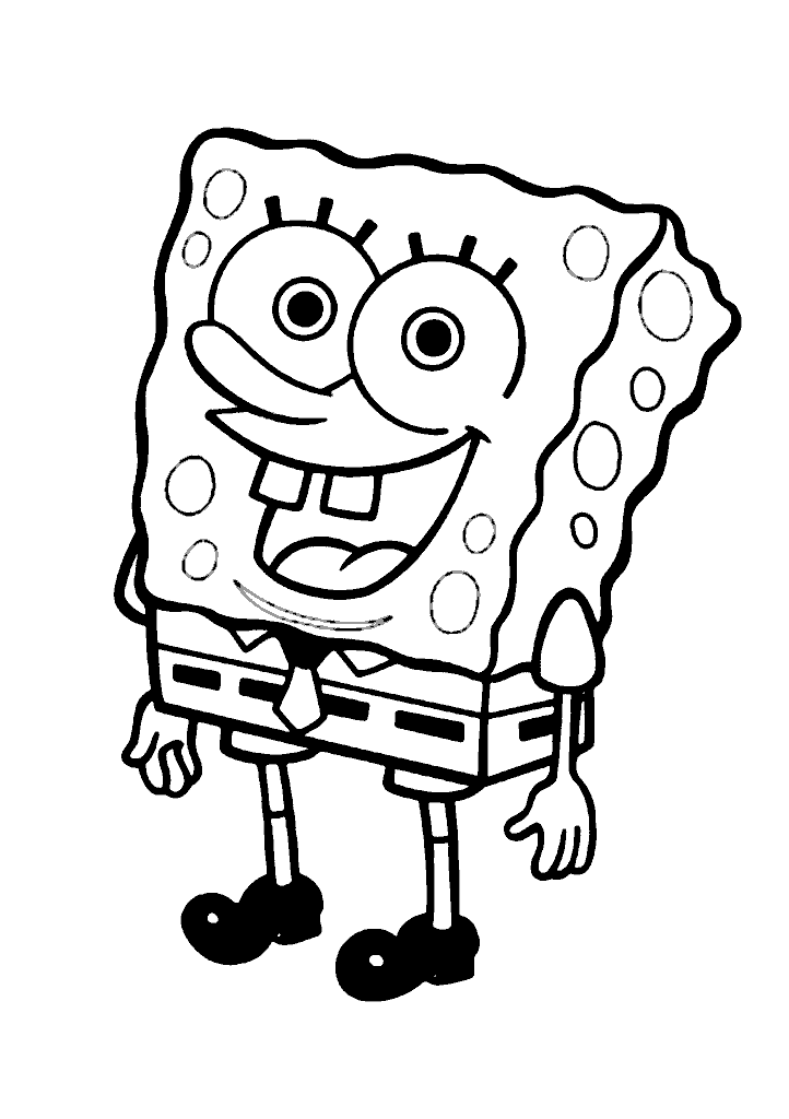 bob esponja para colorir