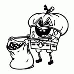 bob esponja para colorir