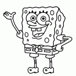 bob esponja para colorir