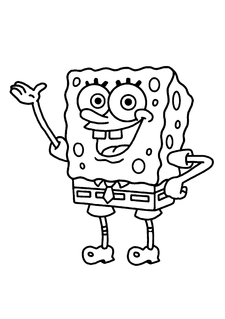 bob esponja para colorir
