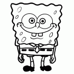 bob esponja para colorir