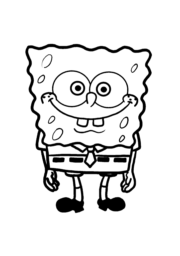 bob esponja para colorir