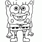 bob esponja para colorir