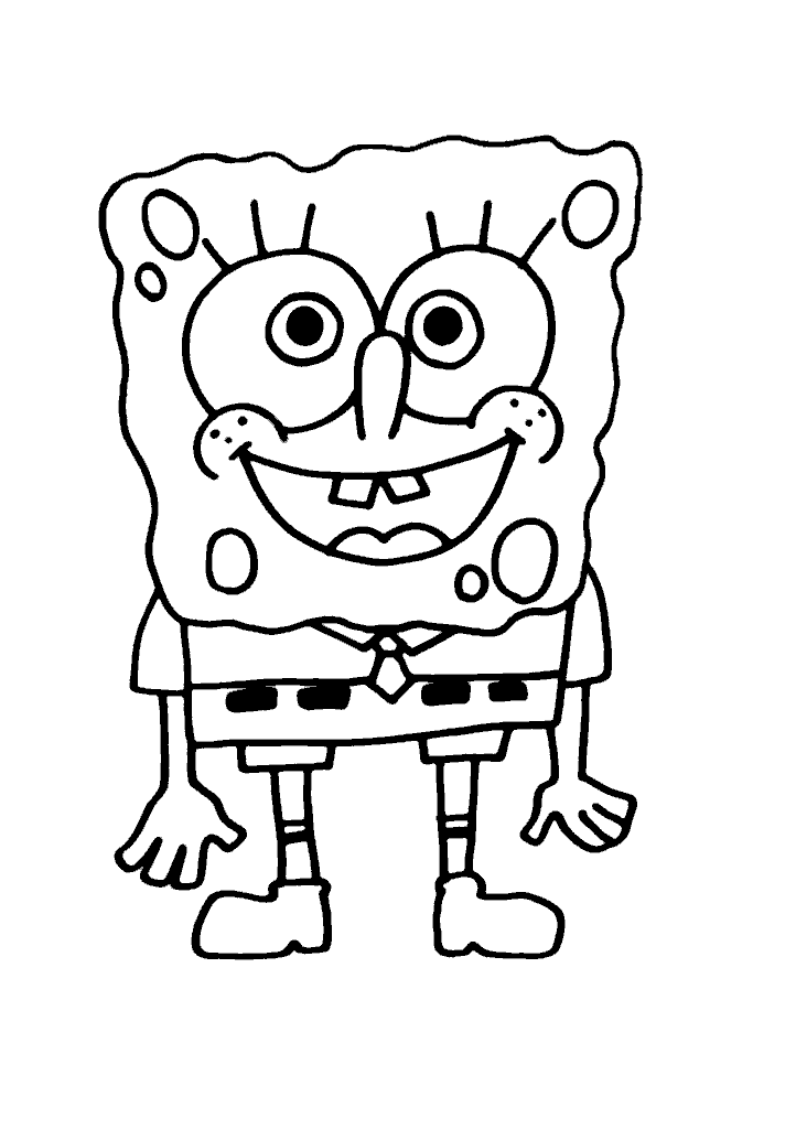 bob esponja para colorir