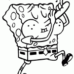 bob esponja para colorir