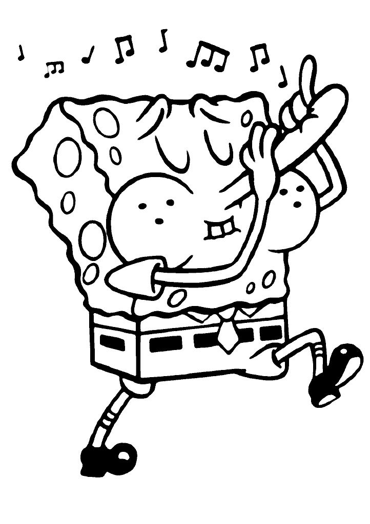 bob esponja para colorir