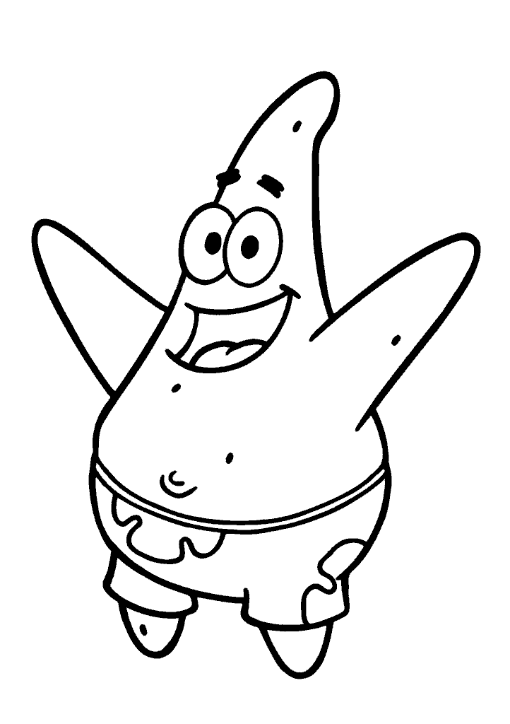 bob esponja para colorir
