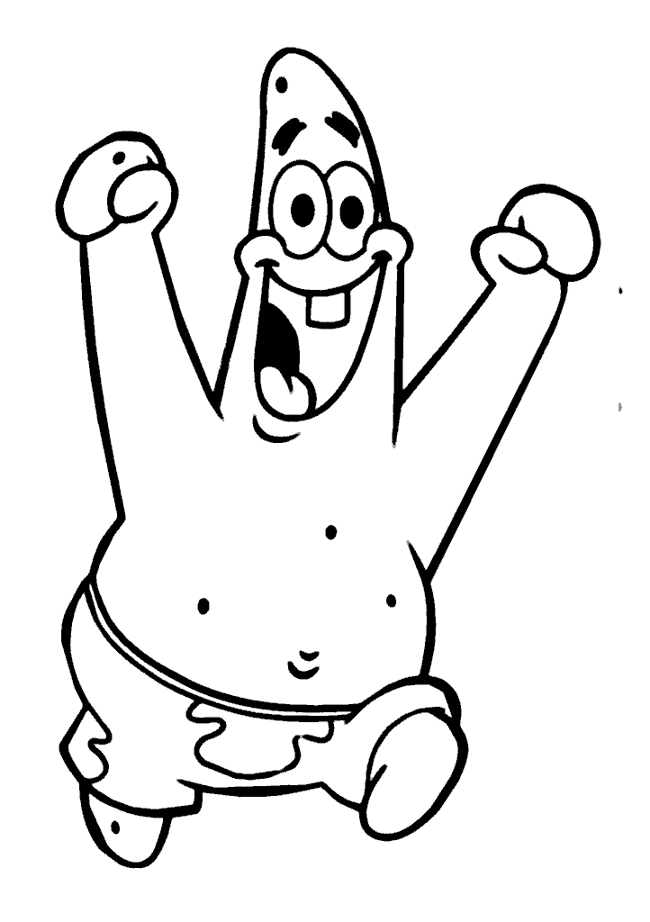 bob esponja para colorir