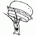 bob esponja para colorir