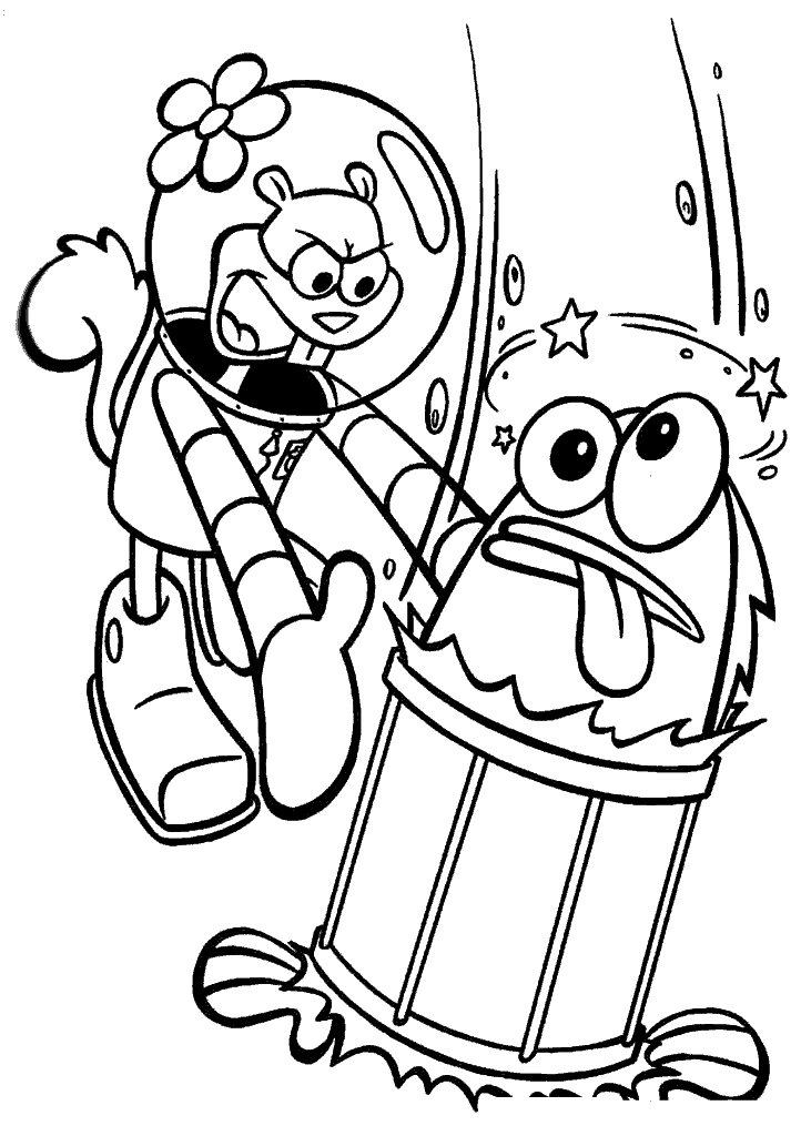 bob esponja para colorir