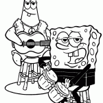bob esponja para colorir