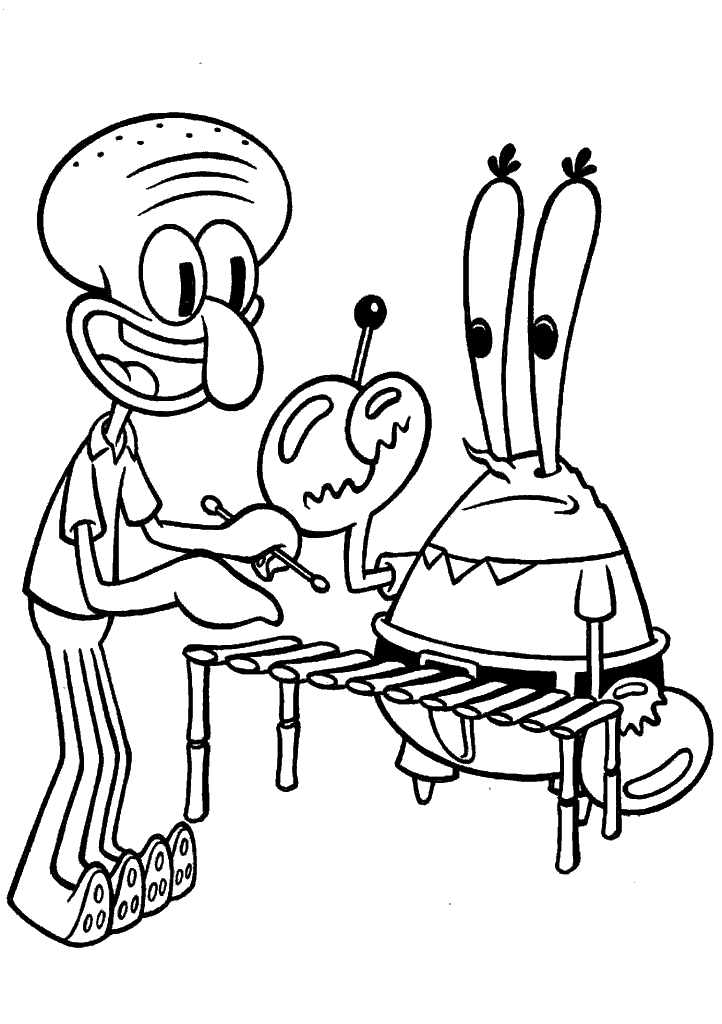 bob esponja para colorir