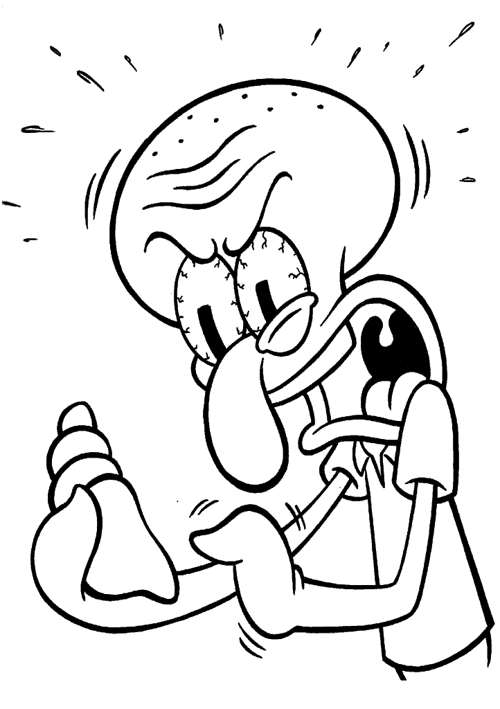 bob esponja para colorir