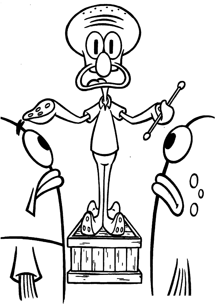 bob esponja para colorir