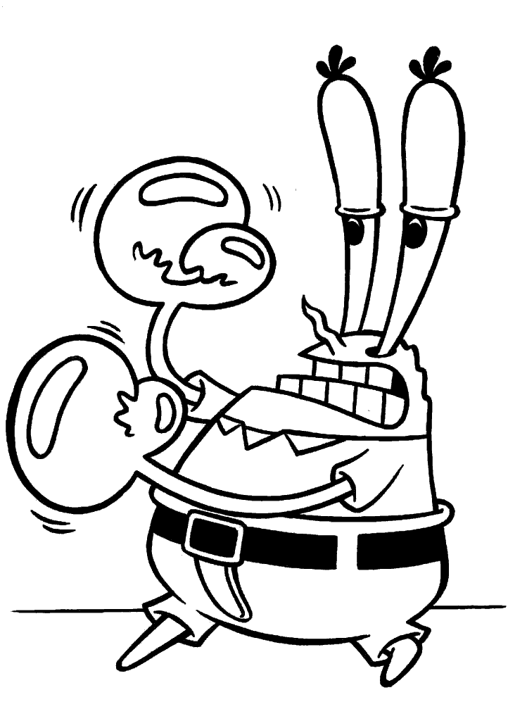 bob esponja para colorir