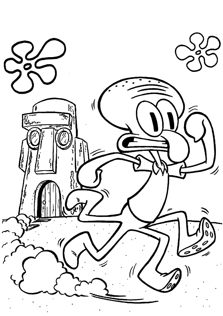 bob esponja para colorir