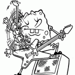 bob esponja para colorir