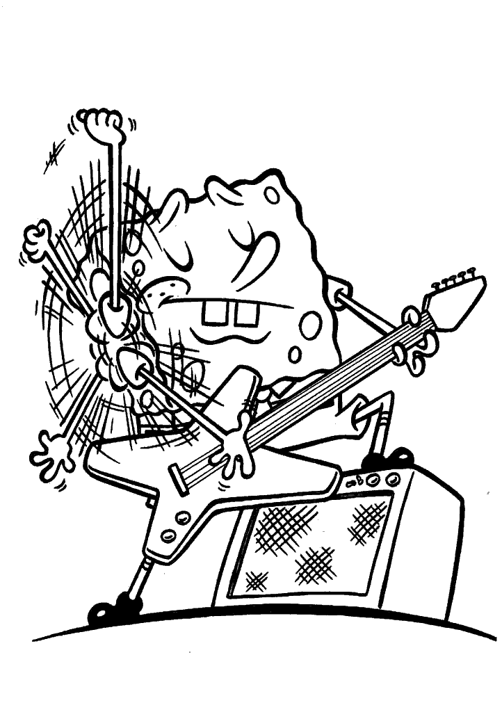 bob esponja para colorir