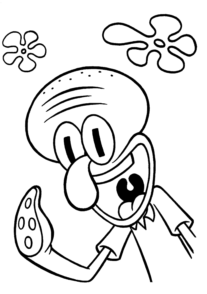 bob esponja para colorir