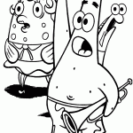 bob esponja para colorir