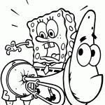 bob esponja para colorir