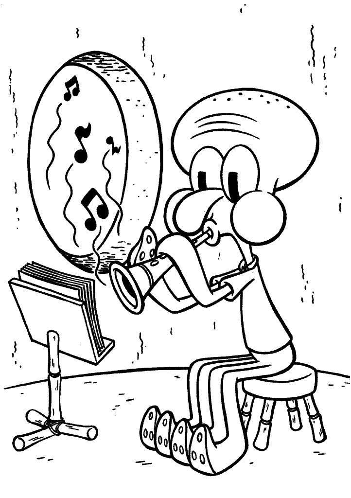 bob esponja para colorir