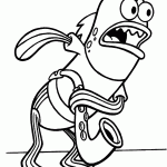 bob esponja para colorir