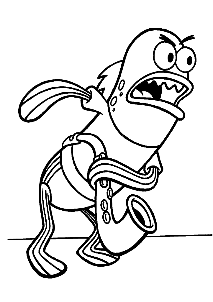 bob esponja para colorir