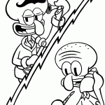 bob esponja para colorir