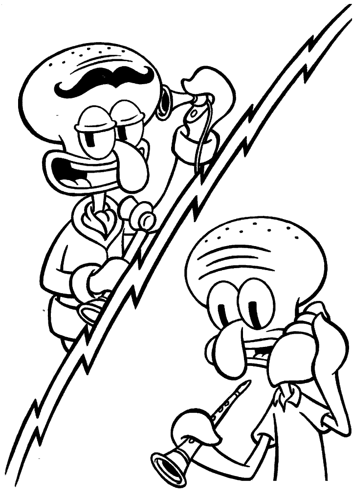 bob esponja para colorir