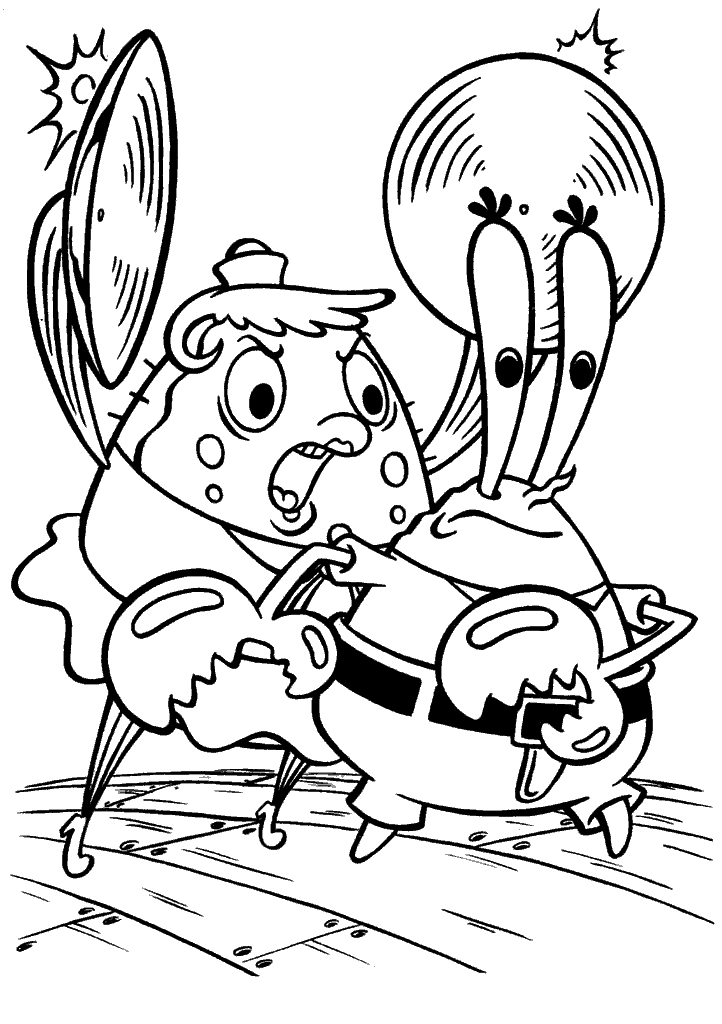bob esponja para colorir