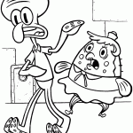bob esponja para colorir
