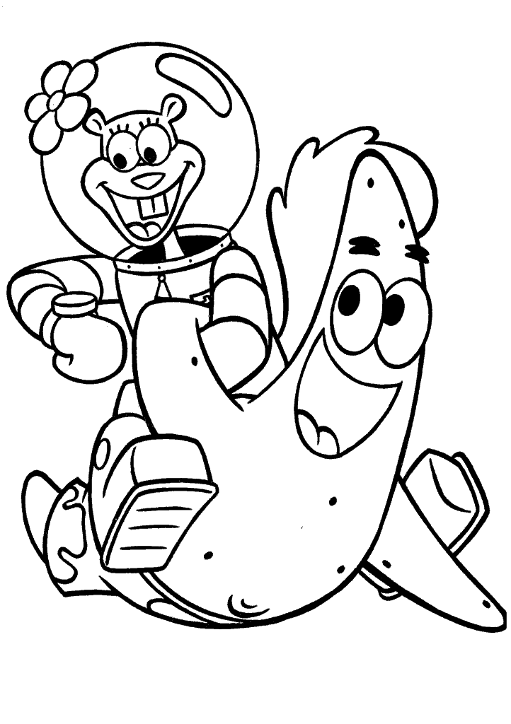bob esponja para colorir